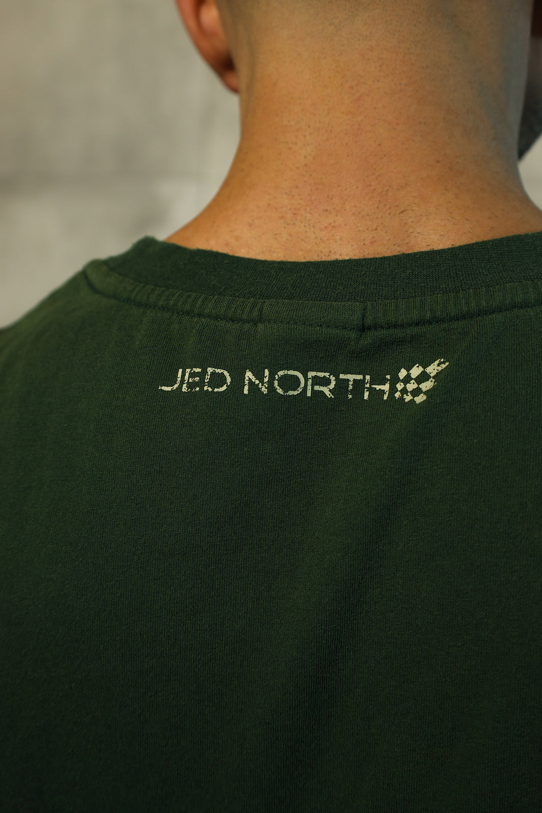 Retro Oversized Muscle Tee - Forest Green