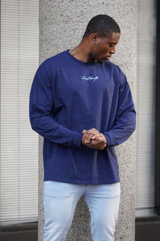 Energy Oversized Long Sleeve T-Shirt 2.0 - Midnight Blue Energy Oversized Long Sleeve T-Shirt 2.0 - Midnight Blue