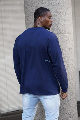 Energy Oversized Long Sleeve T-Shirt 2.0 - Midnight Blue Energy Oversized Long Sleeve T-Shirt 2.0 - Midnight Blue