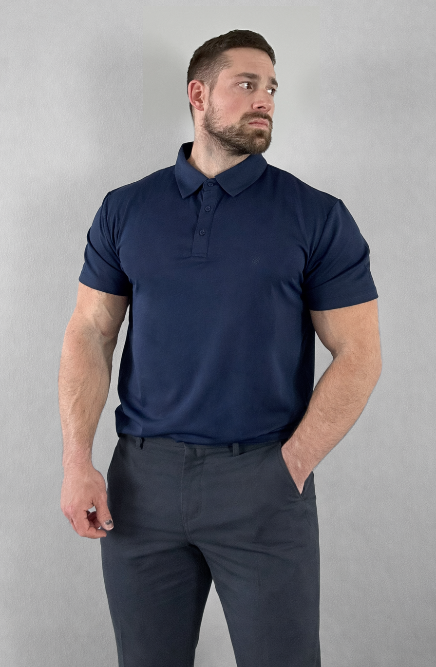 Fast-Dry Polo T-Shirt - Navy – Jed North