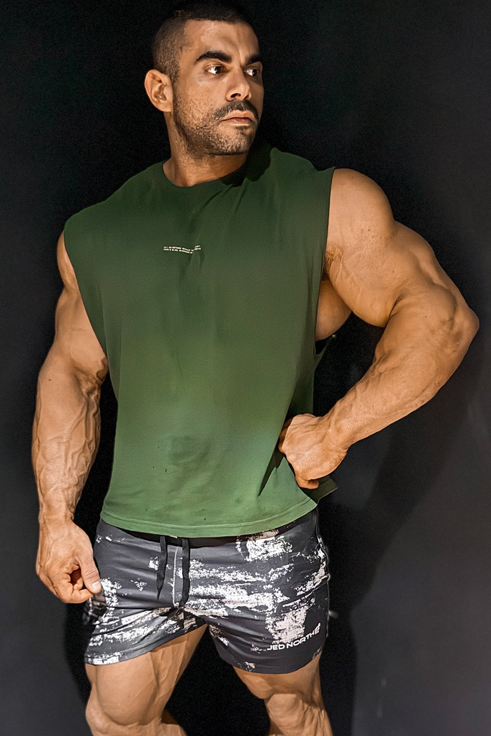 Box Cut Muscle Tee - Forest Green – Jed North
