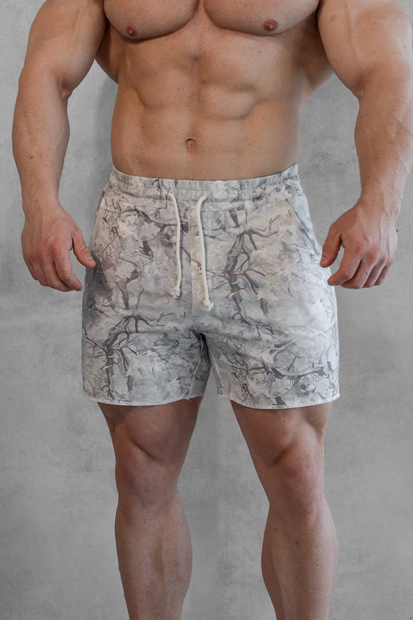 Motion 5'' Varsity Sweat Shorts - Leaf Camo – Jed North