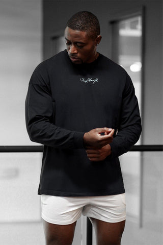 Energy Oversized Long Sleeve T-Shirt 2.0 - Obsidian Black Energy Oversized Long Sleeve T-Shirt 2.0 - Obsidian Black
