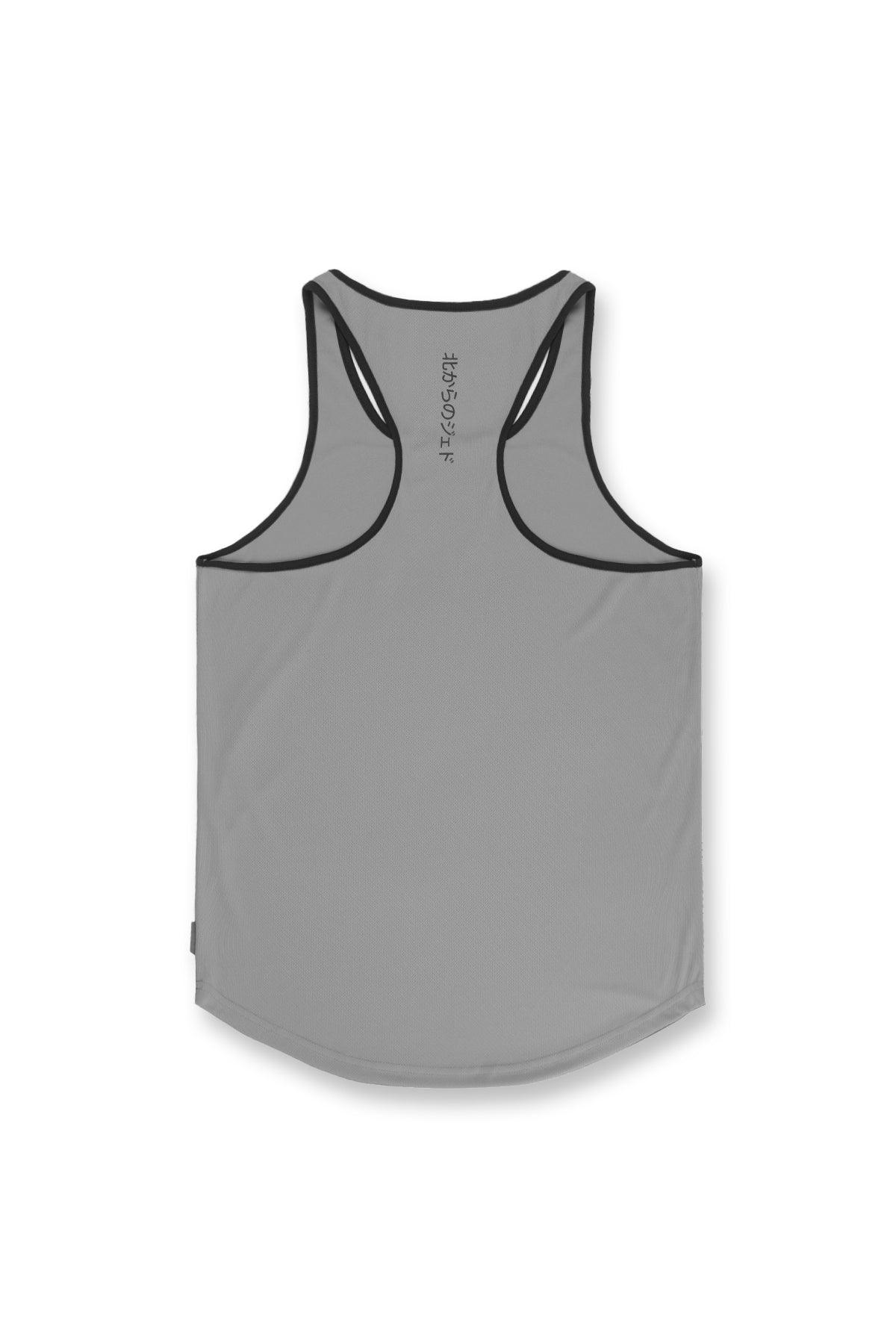 Fast-Dry Workout Stringer - Silver & Black - Jed North