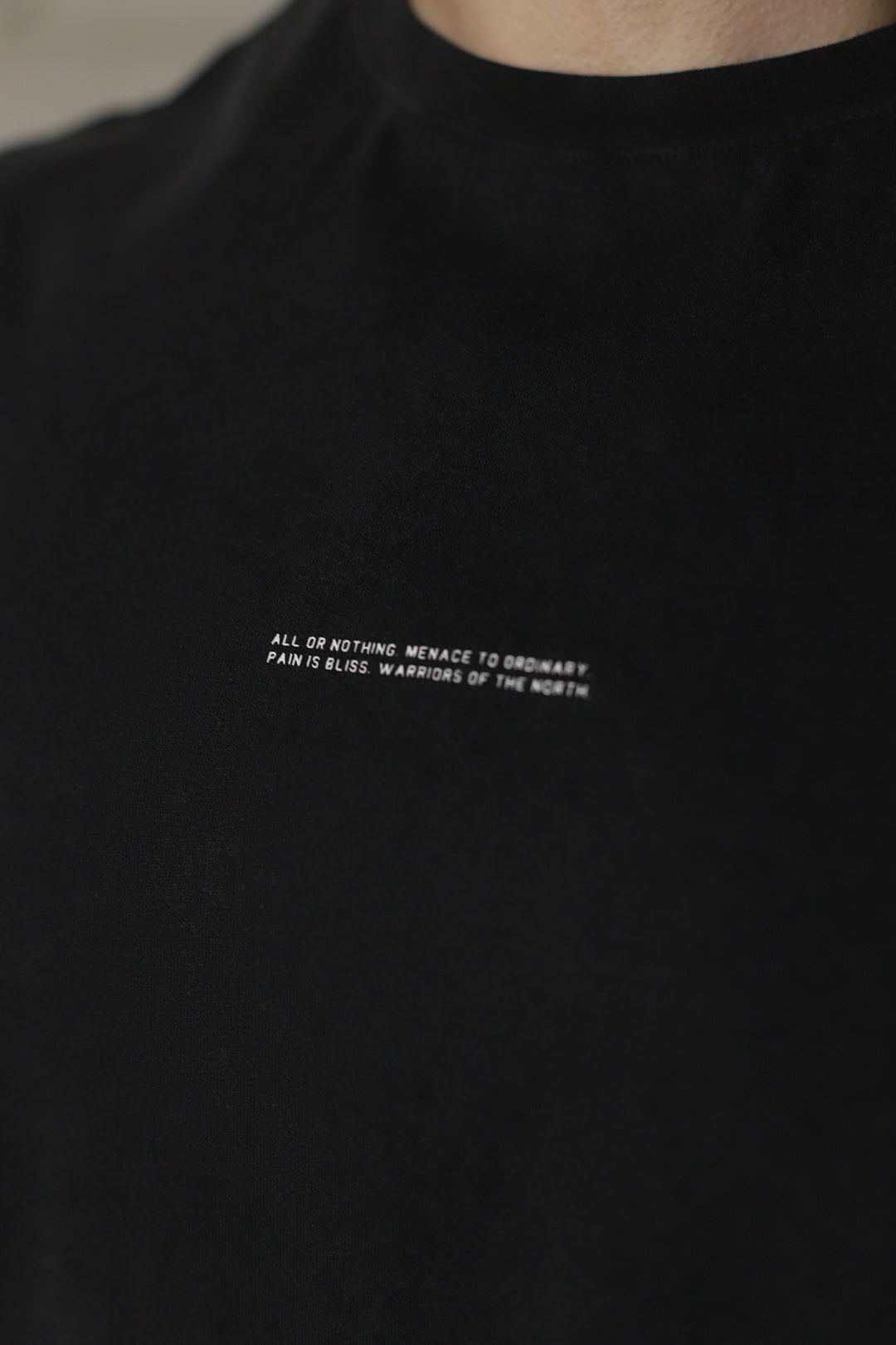 Box Cut Muscle Tee - Black