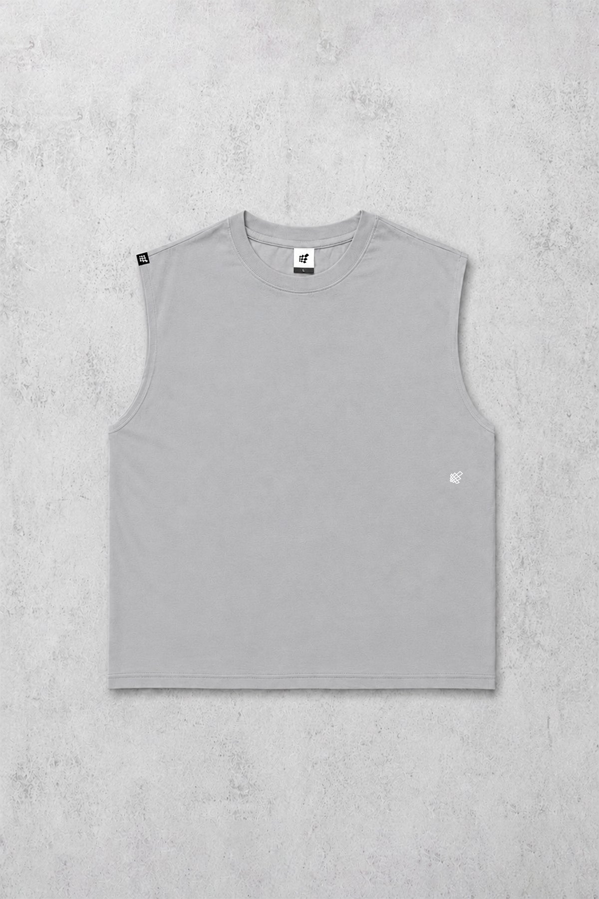 IDEASWAM SLEEVELESS TEE (GREY) イデアスワム Ｍ Retro Oversized Muscle Tee - Light Gray – Jed North