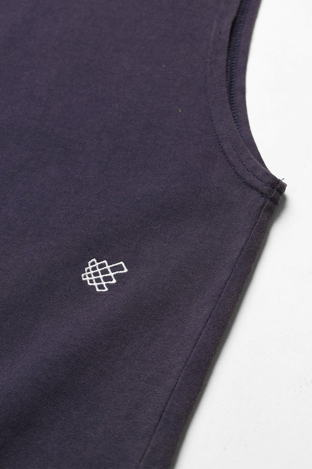 Retro Oversized Muscle Tee - Washed Navy