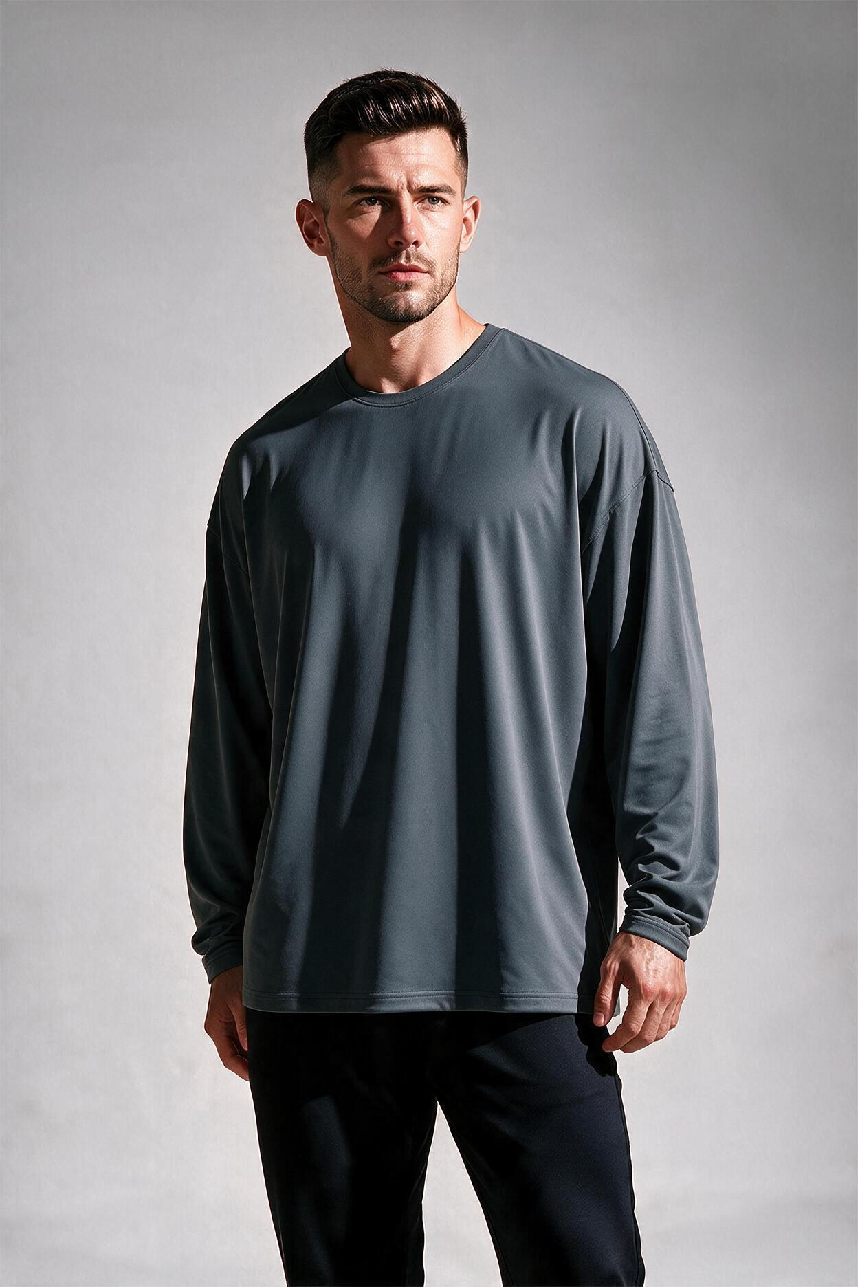 Base Performance Long Sleeve T-Shirt - Dark Gray – Jed North