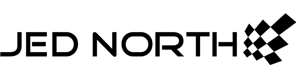 Jed North Regata de ginástica para treino de musculação, costas nadador,  Logotipo preto, GG