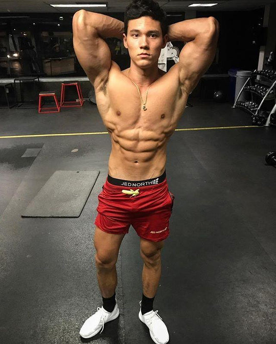 Agile Shorts - Crimson Red Men Shorts Jed North