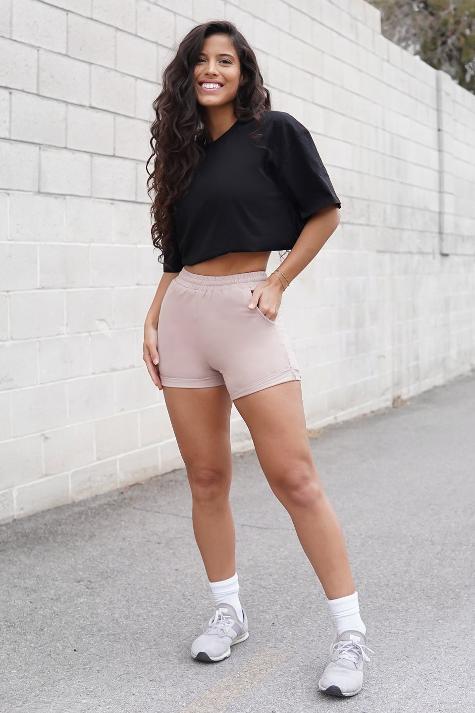 Casually Chic Shorts - Light Pink Athleisure Shorts