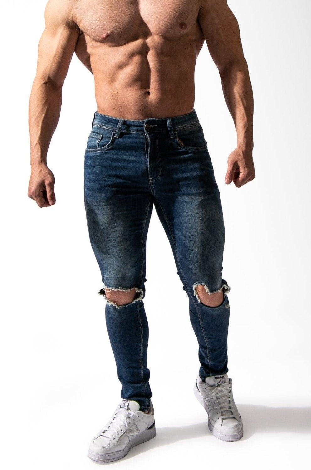 Denim Jeans for Men Bodybuilding Fitness & Casual Wear | Jed North