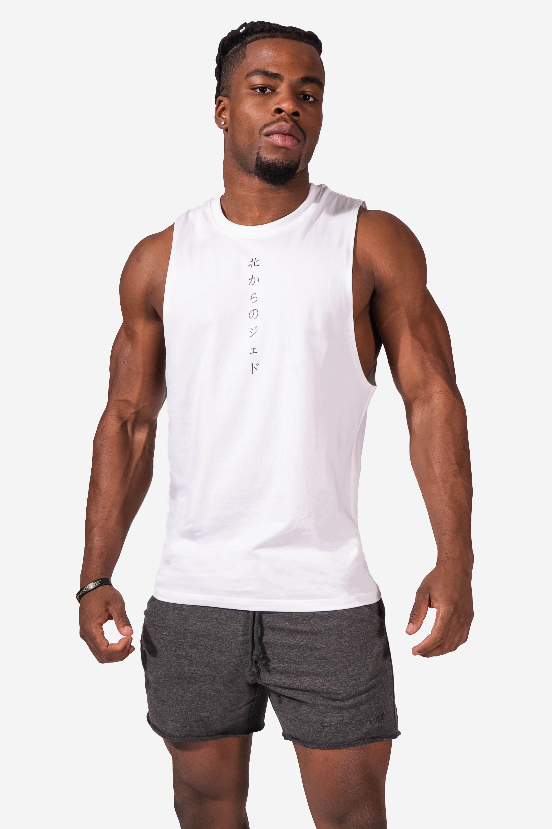 Men's Sport Undershirts Bodybuilding Gym Loose Fit Muscle Cut Stringer Tank  Tops