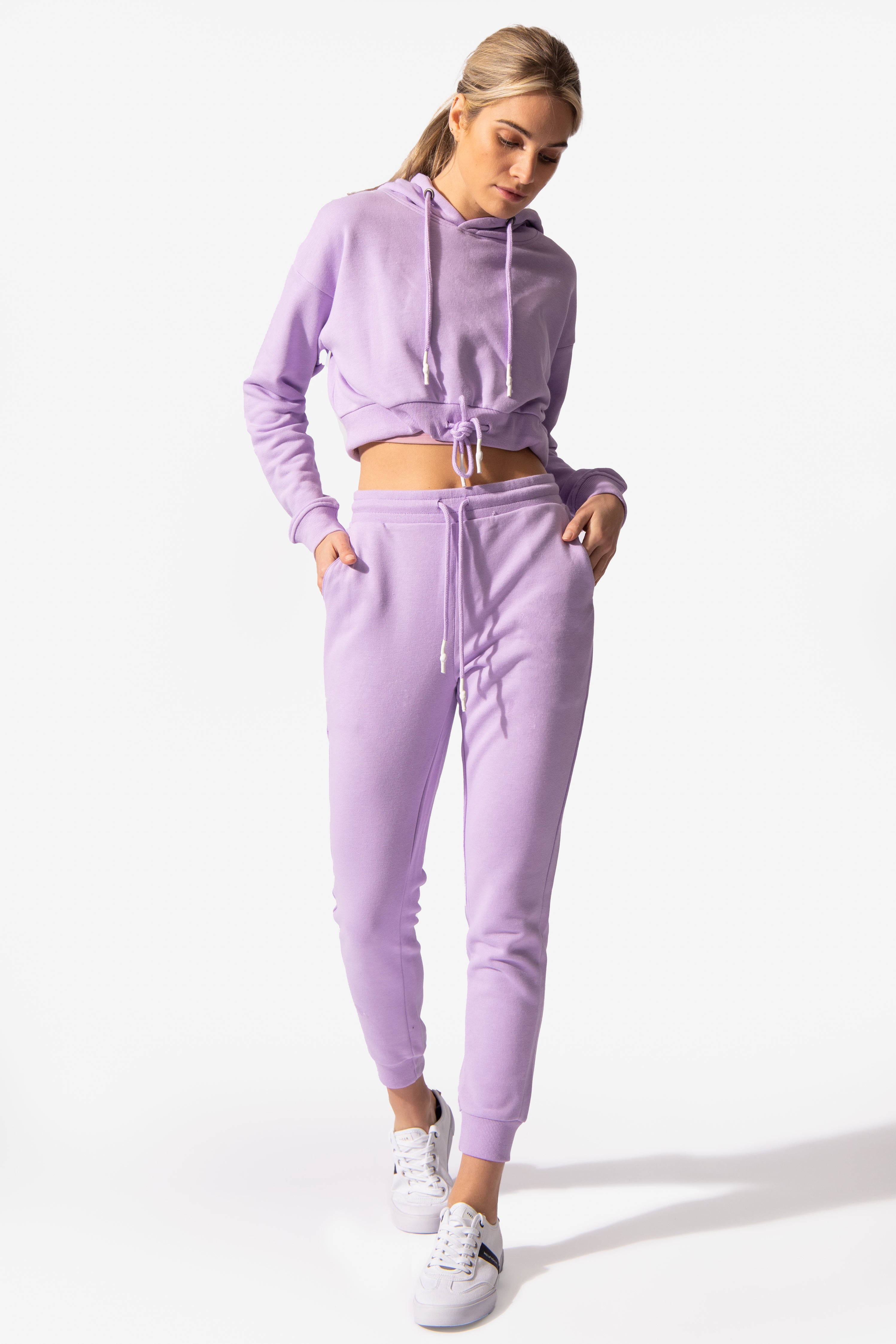 Women's Stretchy Lounge Jogger Pants - Purple Women's Joggers Jed North 