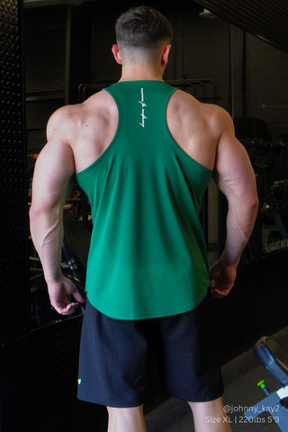 Fast-Dry Bodybuilding Workout Stringer - Emerald