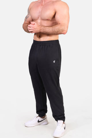 French Terry Athletic Training Joggers - Black