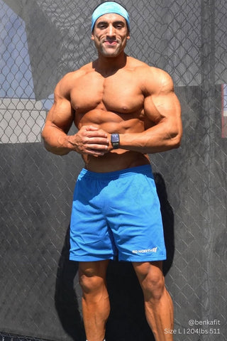 Jersey Mesh 7.5" Gym Shorts - Blue