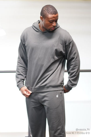 Essentials Relaxed Hoodie - Dark Gray