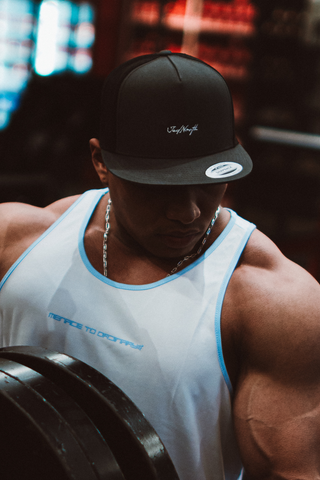 Snap Back Mesh Ball Cap - Charcoal Gray