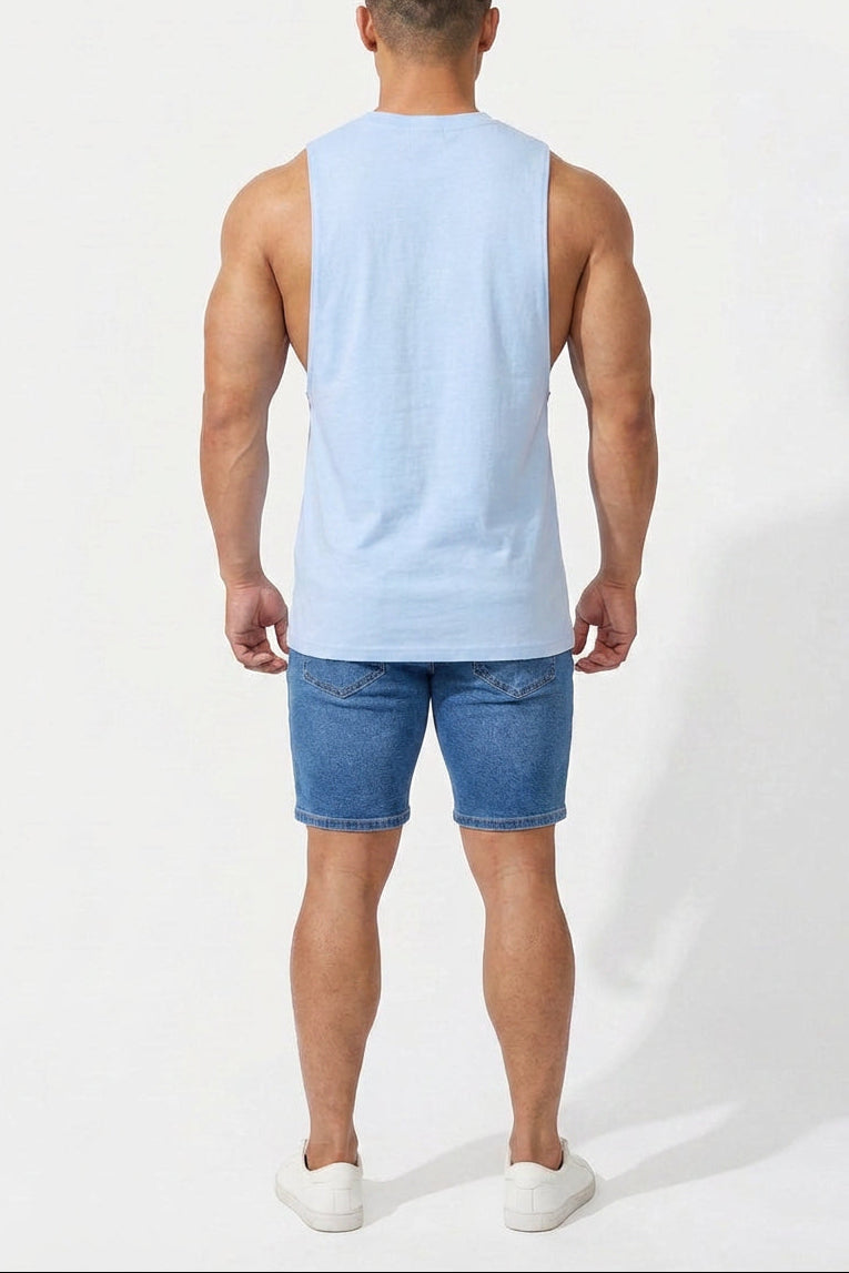 Apollo Men's Sleeveless Training Tee - Blue
