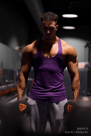 Classic Bodybuilding Racerback Stringer - Violet