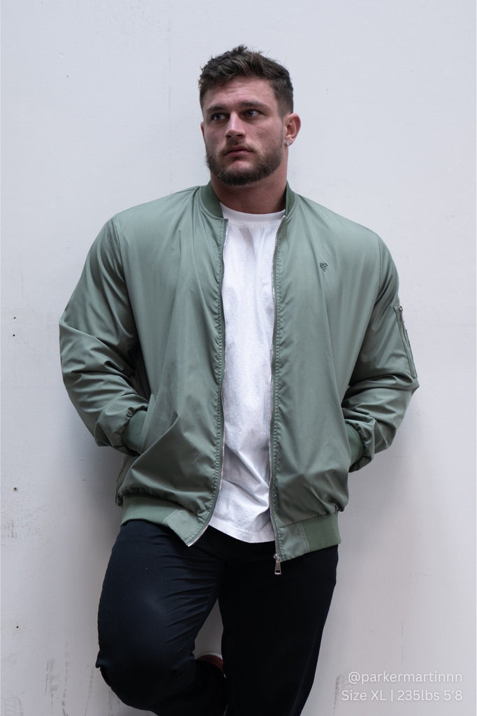 Men's Premium Bomber Jacket - Olive – Jed North