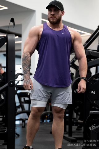 Fast-Dry Bodybuilding Workout Stringer - Violet