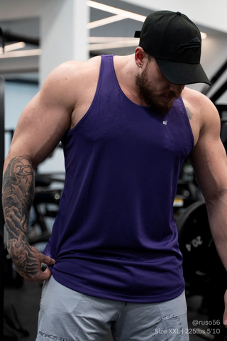 Fast-Dry Bodybuilding Workout Stringer - Violet