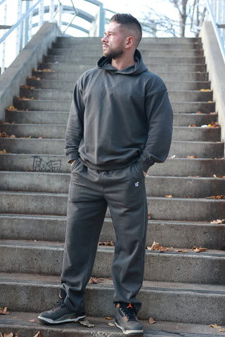 Lax Straight Cut Joggers - Gray