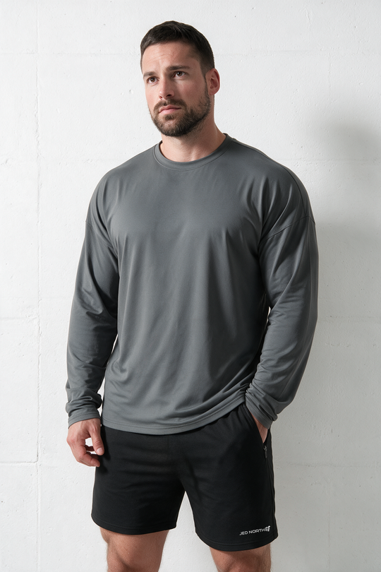 Base Performance Long Sleeve T-Shirt - Dark Gray