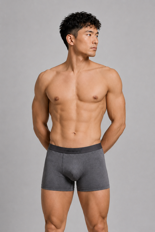 Men's Soft Modal Boxer Briefs - Storm Gray