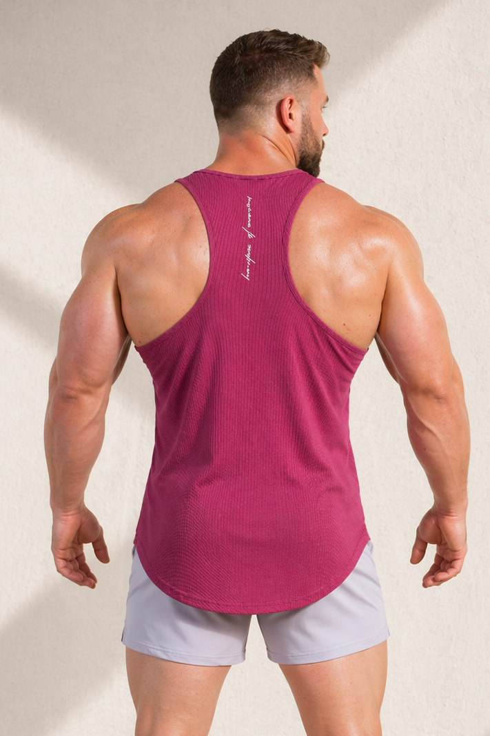 Fast-Dry Bodybuilding Workout Stringer - Magenta