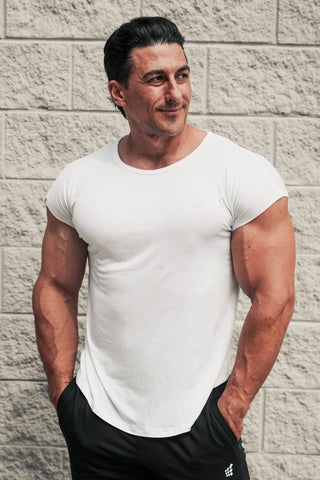 Evolve Cap Sleeve Muscle T-Shirt 2.0 - White