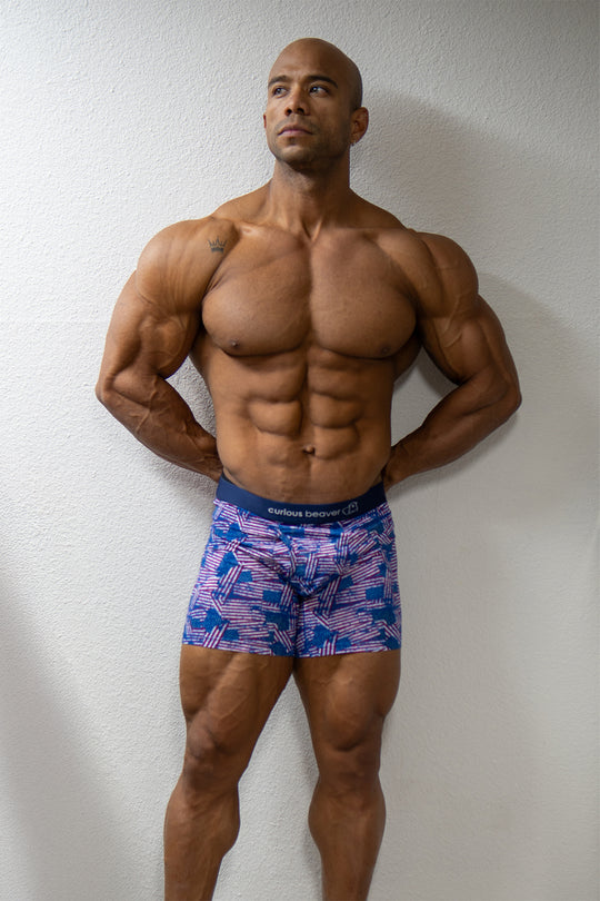 Men's Boxer Briefs - USA Flag