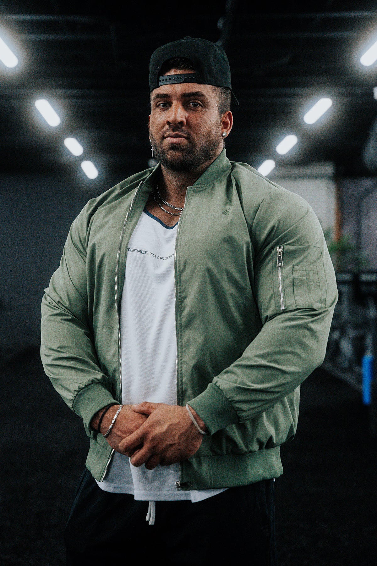 Men's Premium Bomber Jacket - Olive – Jed North