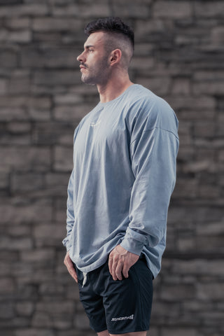 Energy Oversized Long Sleeve T-Shirt 2.0 - Arctic Blue