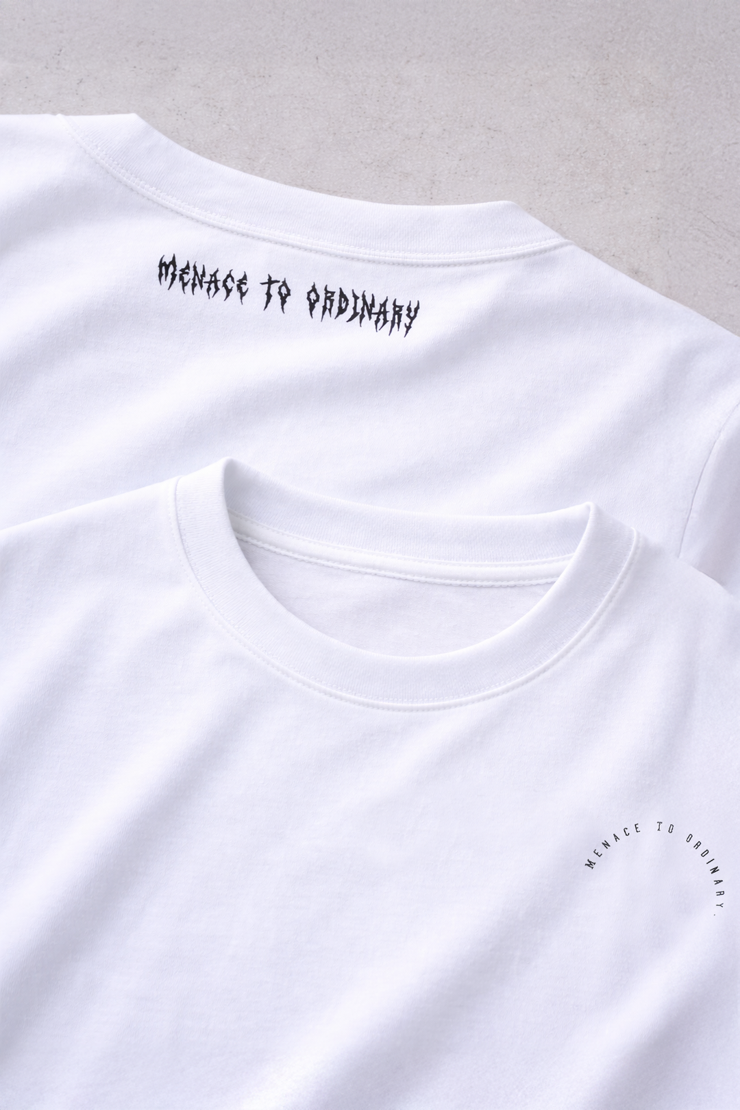 Energy Oversized T-Shirt - White Menace to Ordinary – Jed North Energy Oversized T-Shirt - White Menace to Ordinary – Jed North