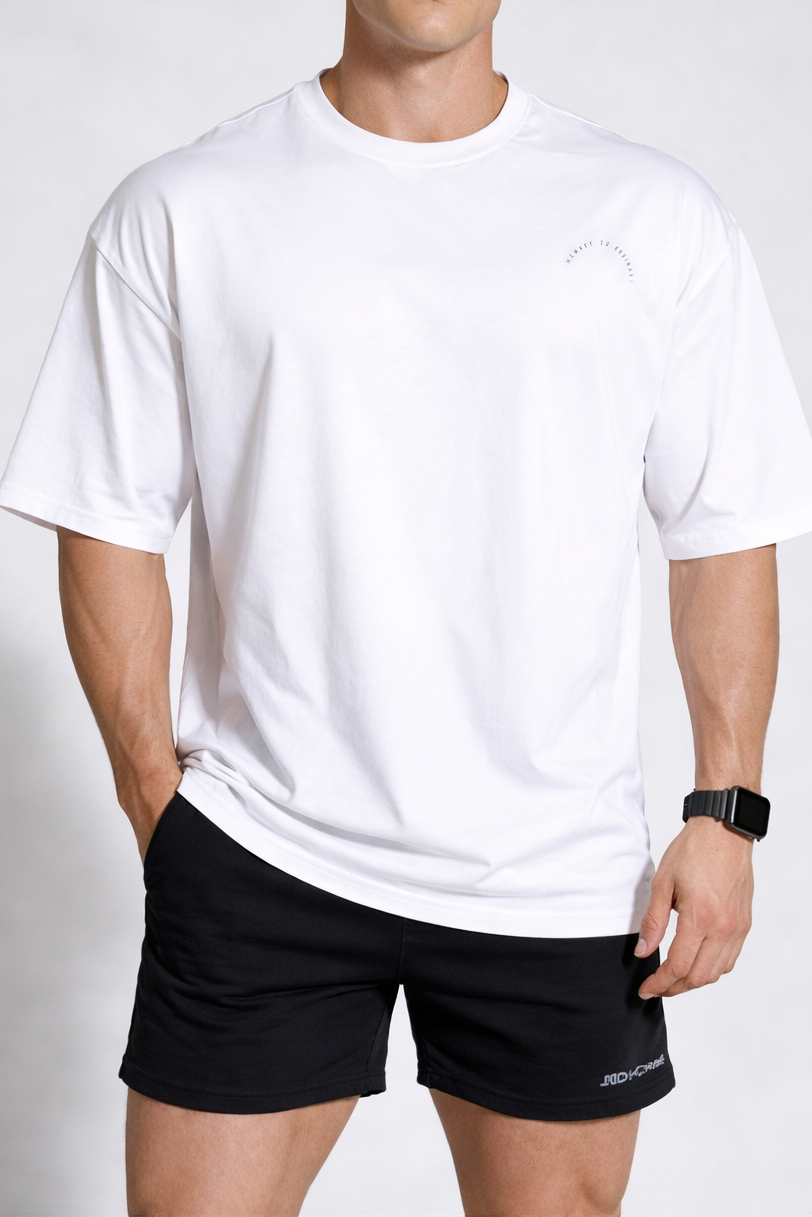 Energy Oversized T-Shirt - White Menace to Ordinary – Jed North