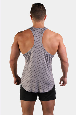 Graphic Muscle Stringer - Gray JN Logo