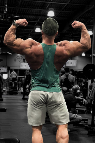 Classic Bodybuilding Racerback Stringer - Sea Green