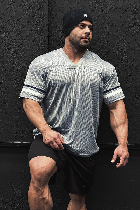 Jed North Warrior V-Neck Jersey - Gray