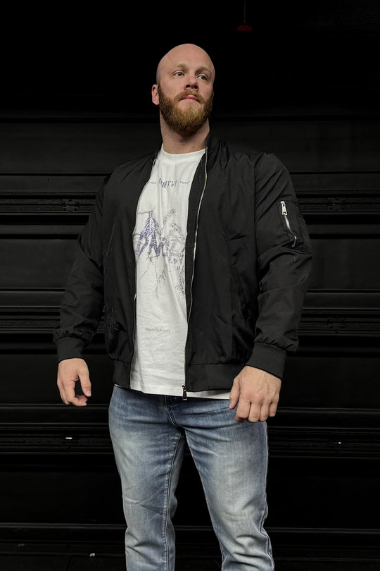 Northbound Water Resistant Bomber Jacket - Black