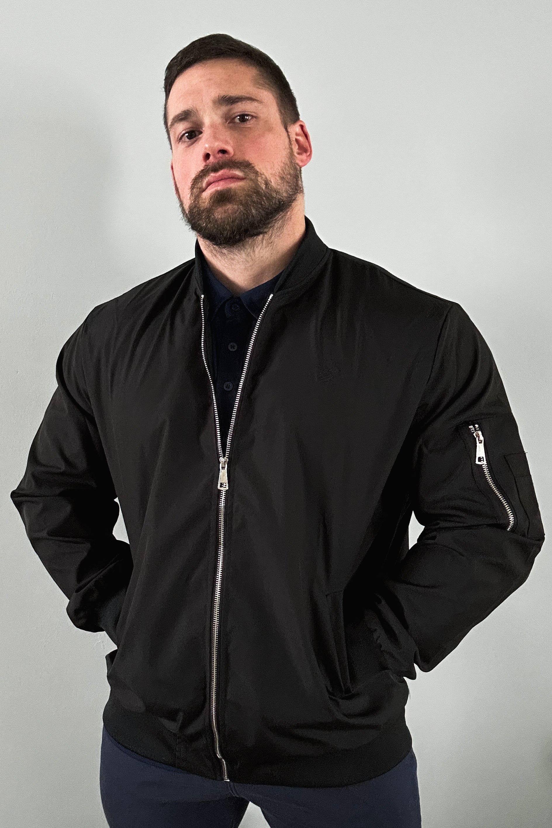 Men's Premium Bomber Jacket - Black – Jed North