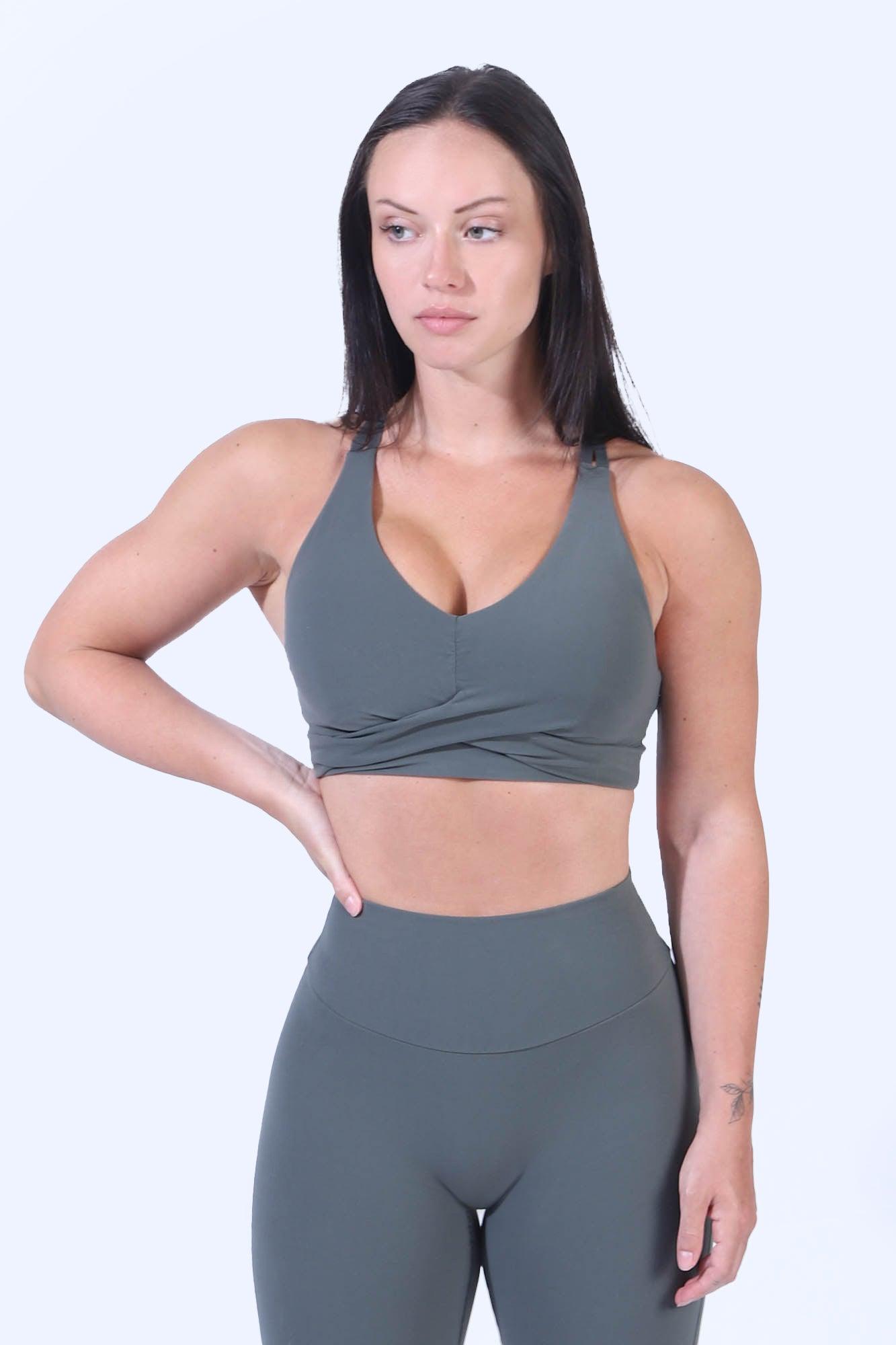 Lift & Sculpt Buttery Sports Bra - Sage Shadow - Jed North