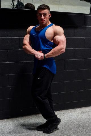 Performance Max Bodybuilding Stringer - Denim Blue