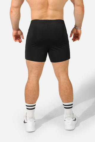 Agile Bodybuilding 4'' Shorts w Zipper Pockets - Noir - Jed North