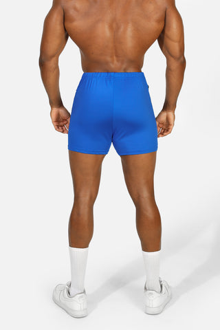 Agile Bodybuilding 4'' Shorts w Zipper Pockets - Royal Blue