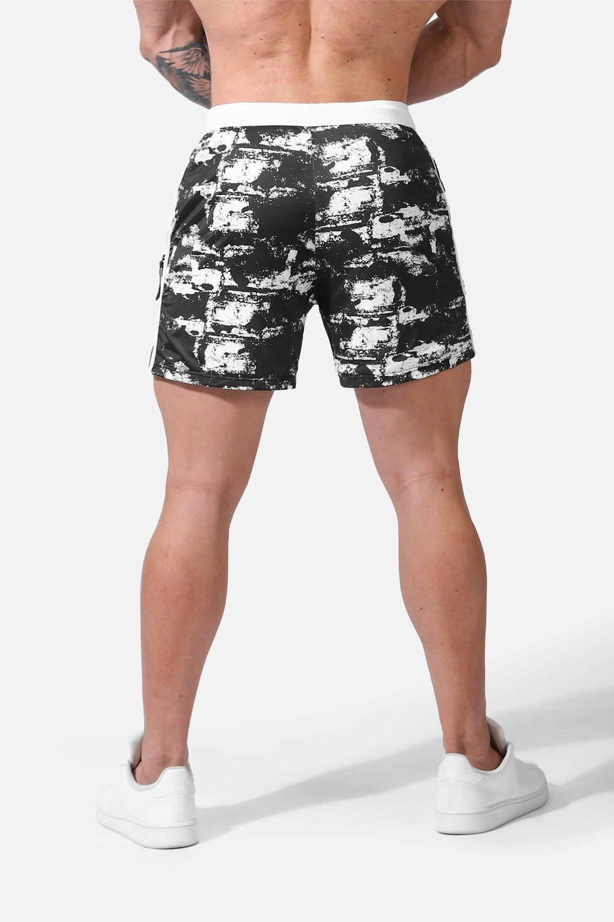Ace Graphic Casual 5" Shorts 2.0 - Black Brush - Jed North