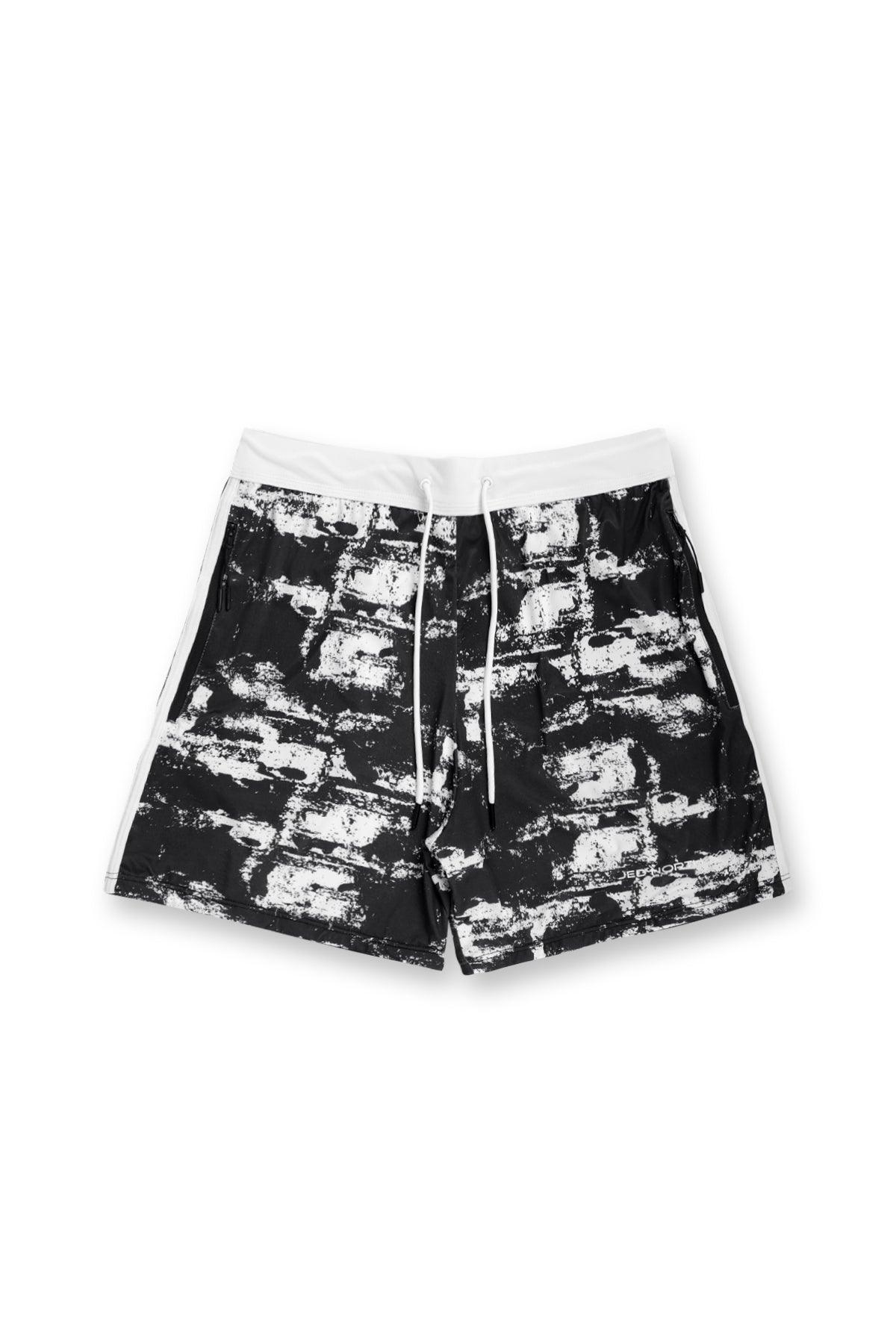 Ace Graphic Casual 5" Shorts 2.0 - Black Brush - Jed North