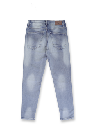 Men's Premium Fitted Stretchy Jeans - Faded Blue